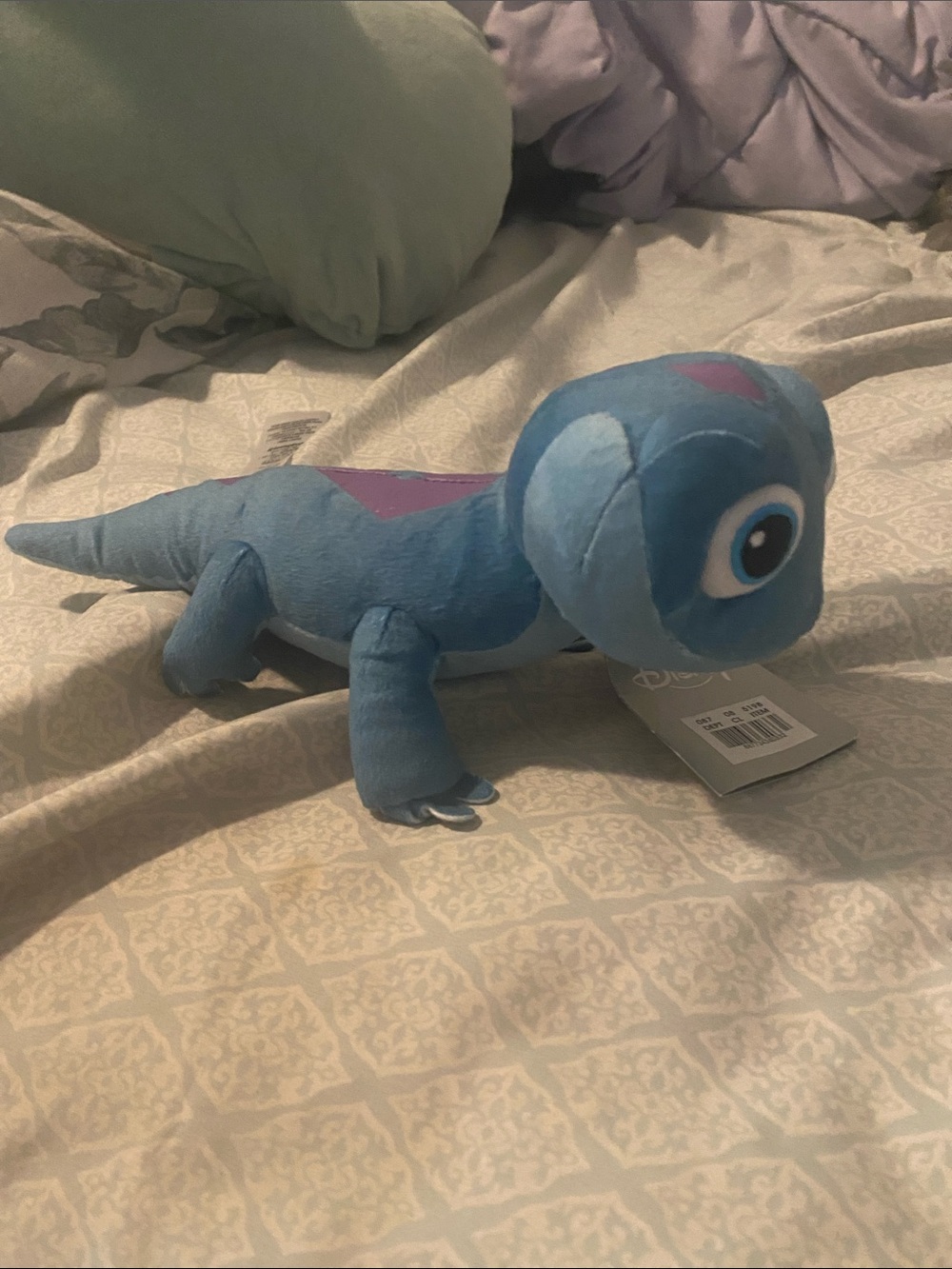 Disney frozen 2 Blue Plush Reptile Toy - Soft Stuffed Lizard